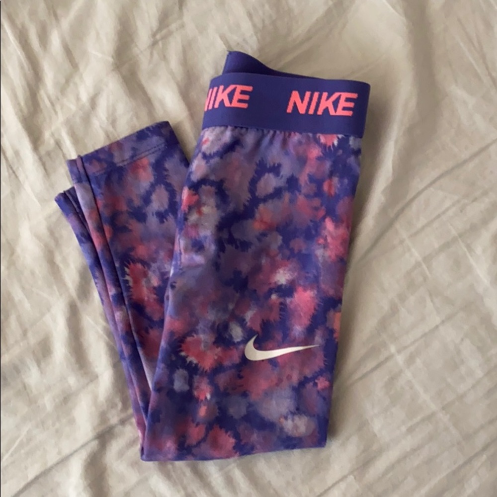 Nike tie dye athletic leggings